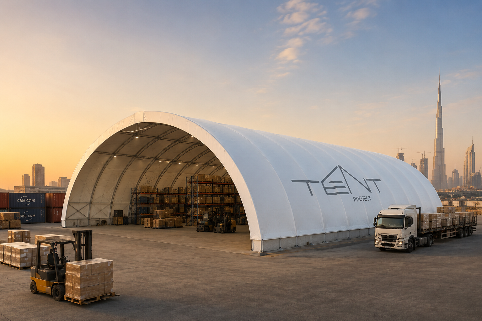Warehouse and hangar tents in UAE: cost, use cases and deployment scenarios