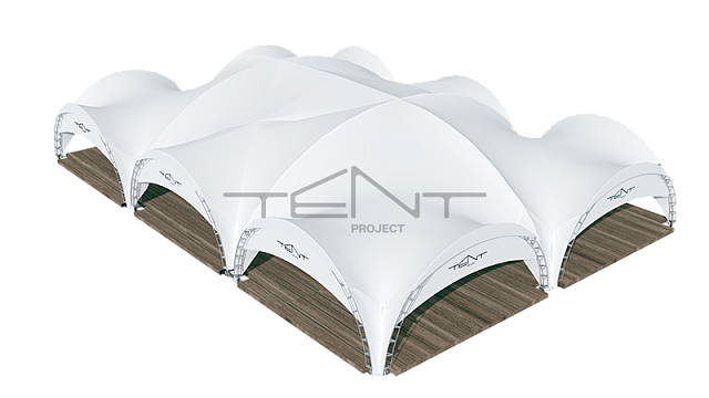 ARCH TENT SQUARE STEP 600/10/10X1