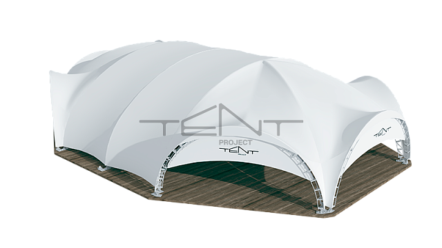 ARCH TENT HEXA LONG 460/10/5X2