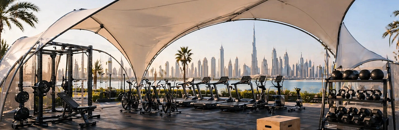 How to choose an outdoor gym tent for UAE harsh weather  