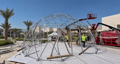 خيمتان قبتان من طراز SPHERE لجناح شركة ISTK