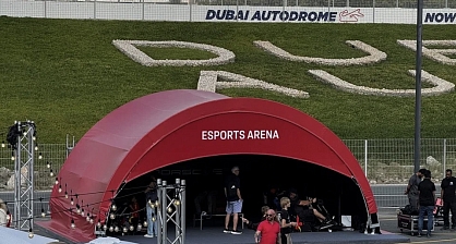 The arch gate tent for Porsche Carrera cup in Dubai