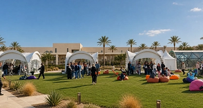 بنية خيام بمساحة 650 م² لفعالية مؤسسية