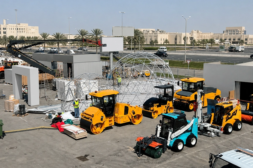 خيمتان قبتان من طراز SPHERE لجناح شركة ISTK
