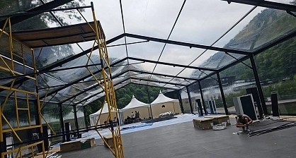 Installation of the gable structure