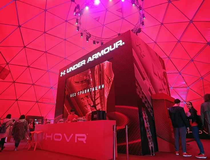 Defying gravity dome: TentProject delivers an unforgettable under armour sport brand event