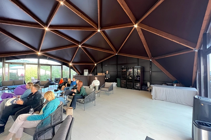 Diamond wood tent in Eastern Europe