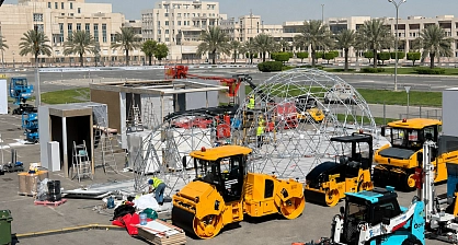 خيمتان قبتان من طراز SPHERE لجناح شركة ISTK