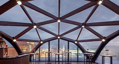 Diamond wood tent – premium wood-frame for restaurant