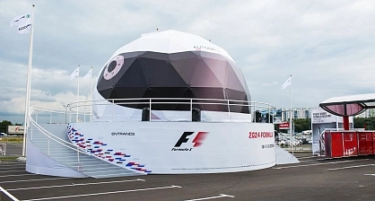 Custom Formula 1 pop-up exhibition stand based on the Dome Tent