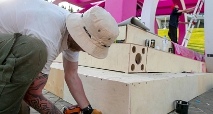 Large-scale project filming for the festival