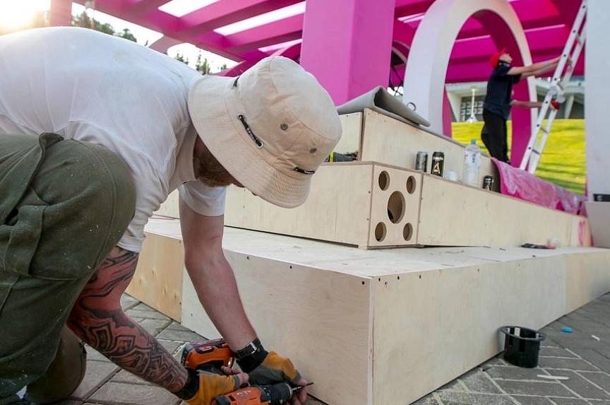 Large-scale project filming for the festival