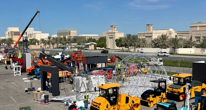 خيمتان قبتان من طراز SPHERE لجناح شركة ISTK