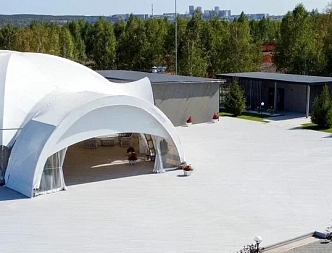 Flooring and finishing for tents