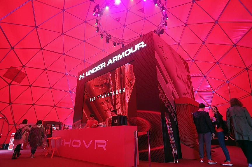 Defying gravity dome: TentProject delivers an unforgettable under armour sport brand event