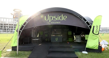 Branded tent for events