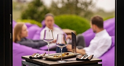 Luxury tent for exclusive wine tasting