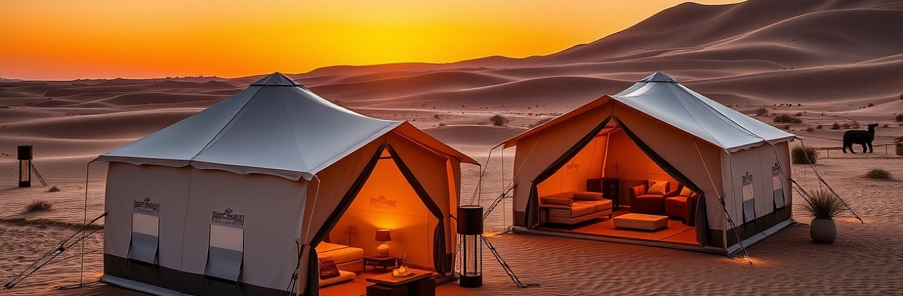 Desert camping tents
